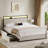 Antioch Upholstered Bed Frame with 2 Storage Drawers, Modern Platform Bed with Charging Station & LED Light, No Spring Box Needed-2138354207-2143374593