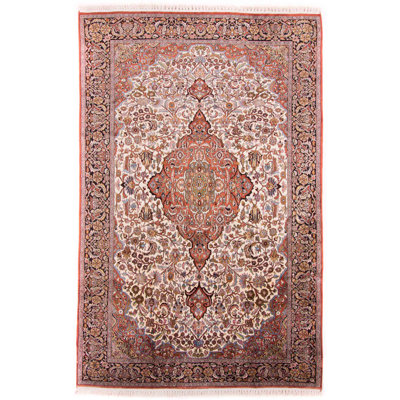 Rectangle 186 cm x 287 cm Oriental Hand Woven Area Rug