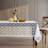 Hayson Floral Lace Fabric Tablecloth, Lace Fabric Table Cloth for Rectangle Tables, Wrinkle Resistant Tablecloth, Patterned Scalloped Tablecloth-1618584935-1618584934