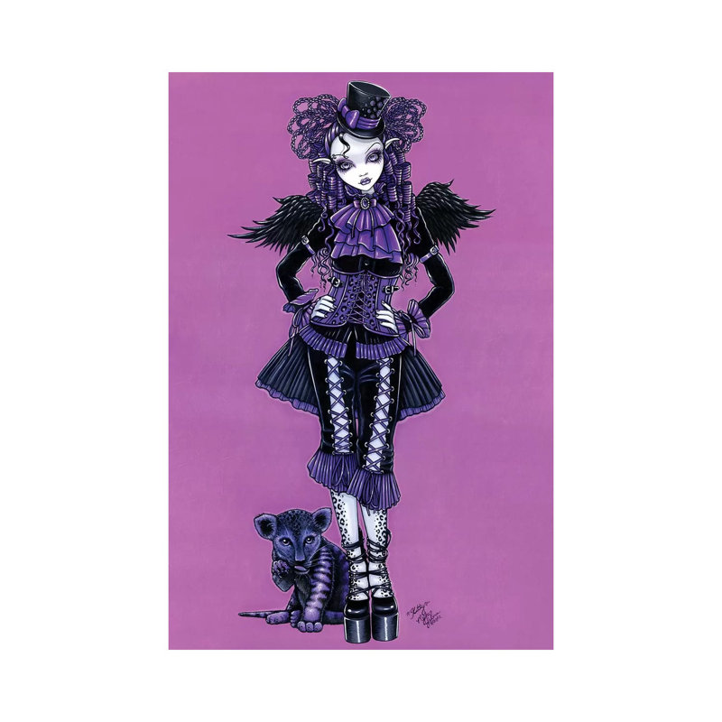 Kitty by Myka Jelina - Wrapped Canvas Gallery-Wrapped Canvas Giclée, 20.32 cm H x 30.48 cm W