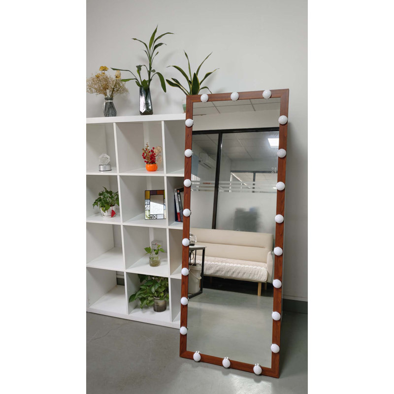 Hollywood Full Length Mirror with Lights Full Body Vanity Mirror with 3 Color Modes Lighted