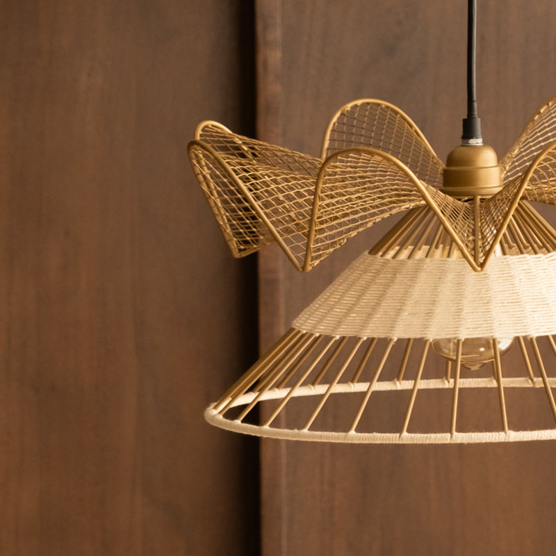 Luminaire suspendu sculptural Fucius - Plafonnier bohémien