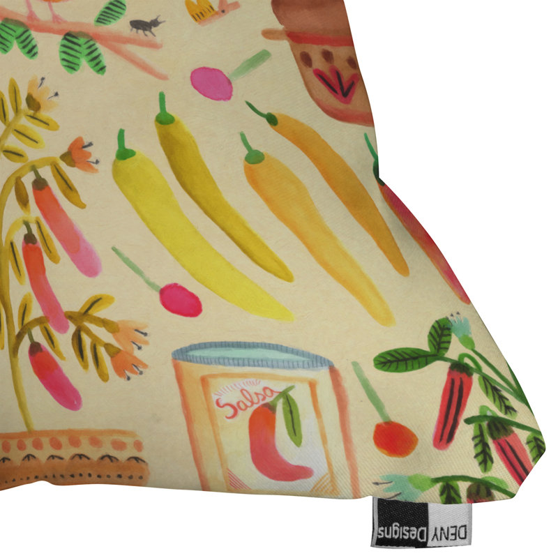 Coussin décoratif Salsa Picante, 18 po x 18 po