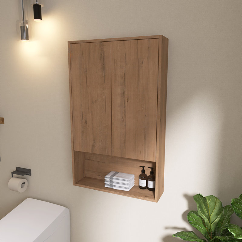 Vowar 24" Wall-Mounted Bathroom Cabinet With 2 Soft-Close Doors,Adjustable Shelf, 24"