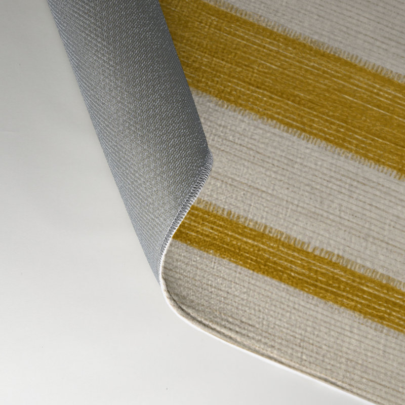 Tapis intérieur / extérieur beige HorizontalStripes, Rectangulaire 3 pi x 5 pi