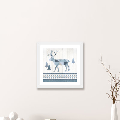 «Nordic Geo Lodge Deer IV» par Wild Apple Portfolio - impression d'art graphique