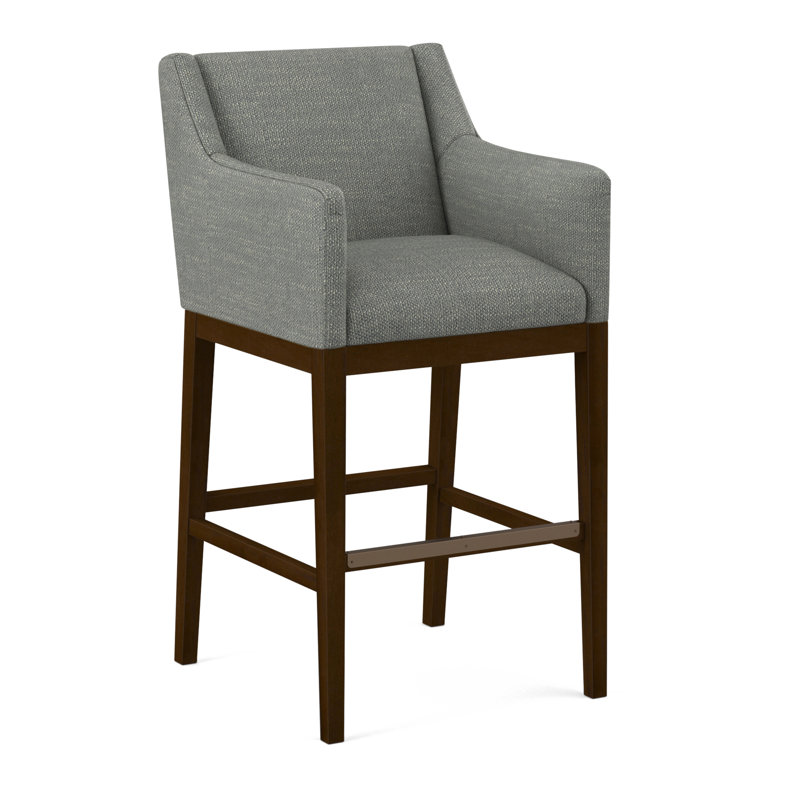 Upholstered Stool, 61493-88, Pecan