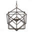 Lustre - luminaire suspendu en métal 3 lumières, chaîne réglable
