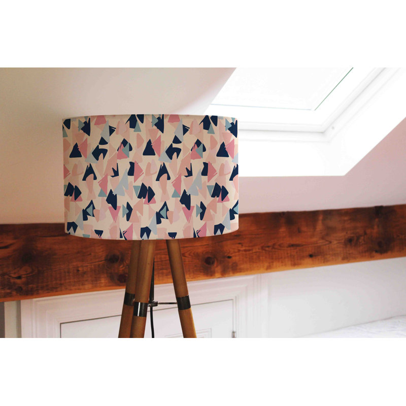 Cotton Drum Lamp Shade ( Uno ), 22cm H x 25cm W x 25cm D