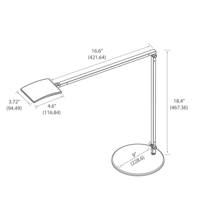 Mosso Pro LED Desk Table Lamp, Silver