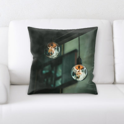 Illuminated Microsuede Reversible Throw Pillow