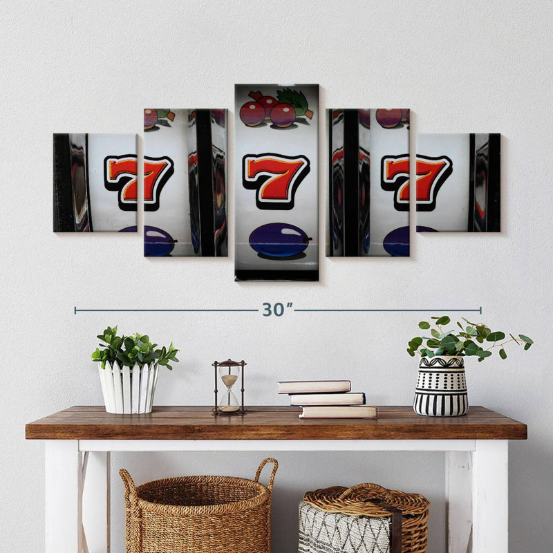'Winning Slot Machine Display, 24" H x 55" W