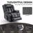 Dual Motor With Infinite Position Function Electric Medium Size Leatheraire Gray With Power Lift Function Recliner Chair With 8-Point Vibration With Massage Function And Lumbar With Heating Functioning-960767736
