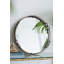 Plateau pour miroir rond argenté Valentina - grand - P 18 x 2 po
