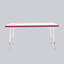 Table rectangulaire d'activités thermofusionnées avec pieds réglables et pivotants standard-113909081-113909070