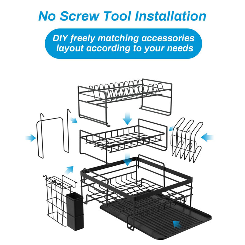 Adjustable Stainless Steel Dish Rack