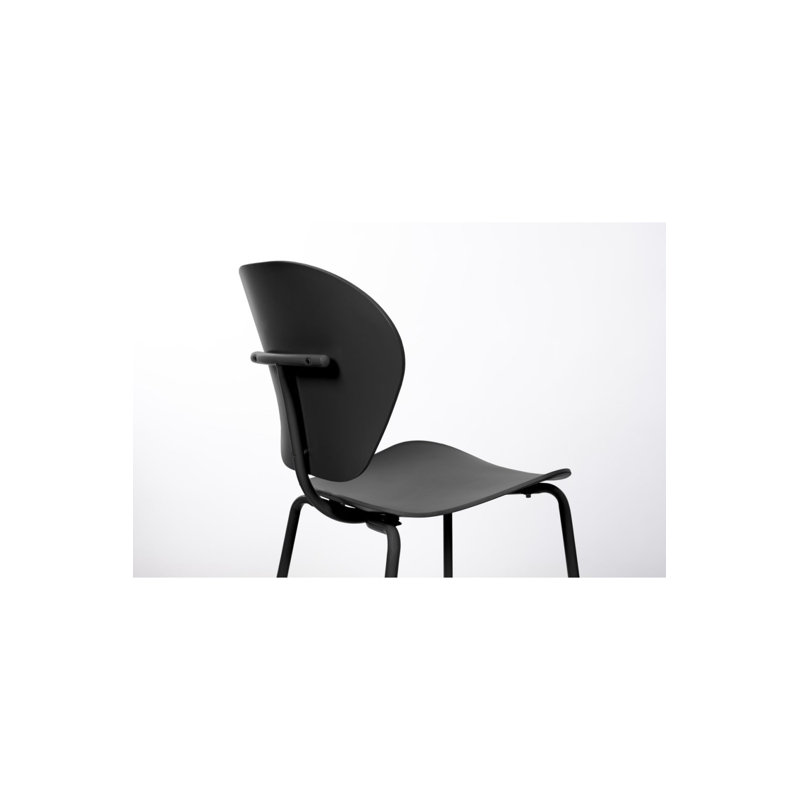 Chaises de salle à manger Weakley (2), Noir