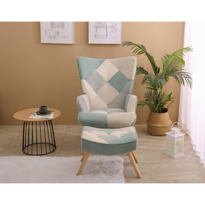 Fauteuil d'appoint avec repose-pieds Taralee