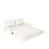 Velours beige / blanc