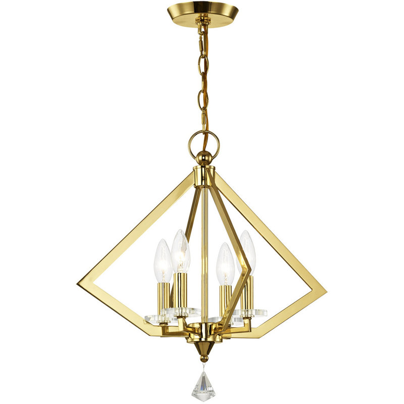 4 - Light Geometric Chandelier