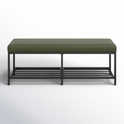 Dyer Faux Leather Upholstered Storage Bench
