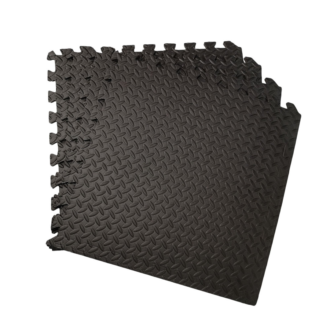 Samuel Alexander 4 Piece EVA Foam Floor Protective Tiles / Mats 60x60cm Each For Gyms, Kitchens, Garages, Camping, Kids Play Matting, Hot Tub Flooring