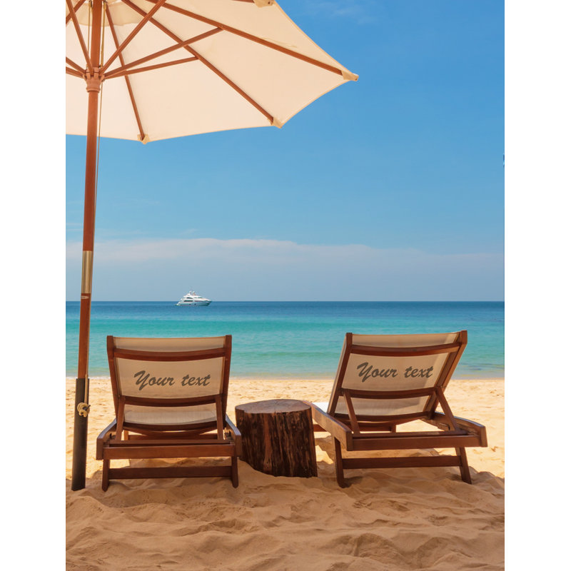 Romance sur la plage, œuvre d'art personnalisée avec noms et date, cadeaux personnalisés, H 30 po x l 24 po x P 1,5 po, Oui