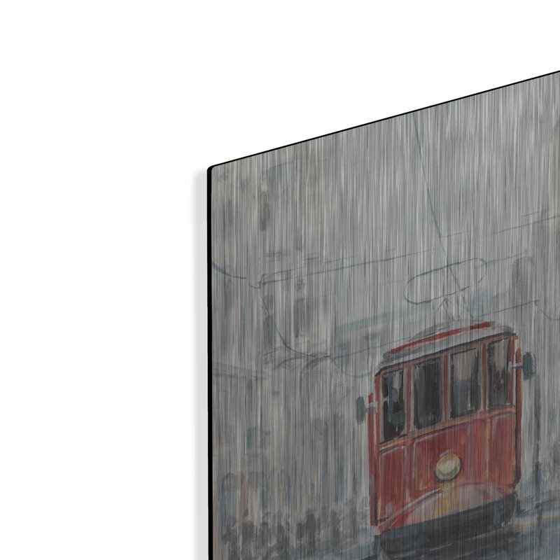 «Watercolor Streetcar Study I» par Ethan Harper, H 16 po x l 12 po