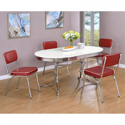 Ensemble de table de salle à manger ovale