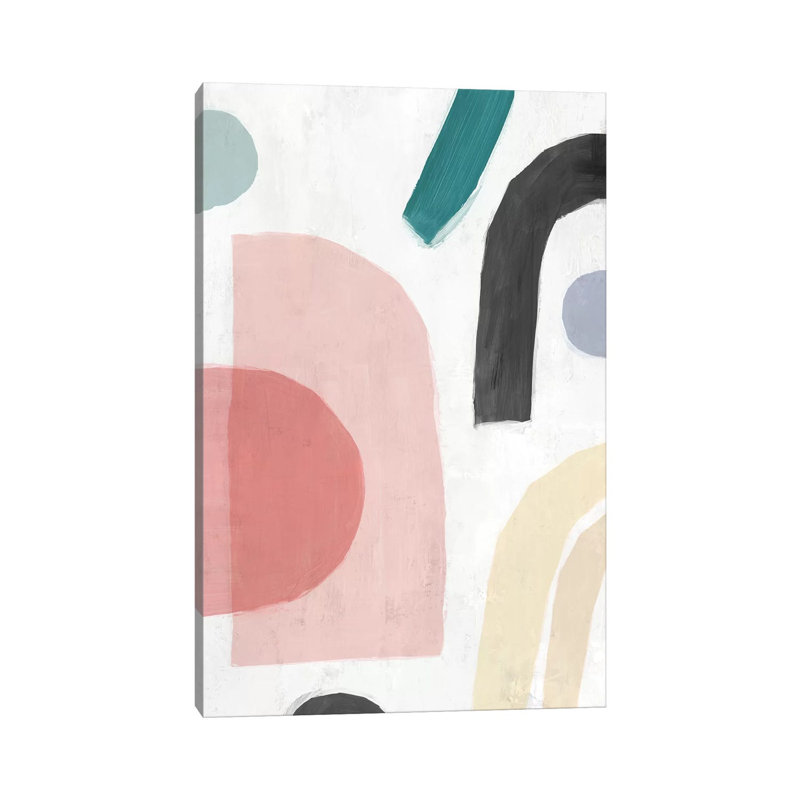 «Sherbet I» par Isabelle Z - reproduction d'art, H 60 po x l 40po x P 1,5 po, Aucun mat, Toile tendue