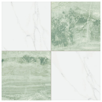 SAMPLE-Marbilia Chess 17-3/8 In. X 17-3/8 In. Porcelain Floor And Wall Tile