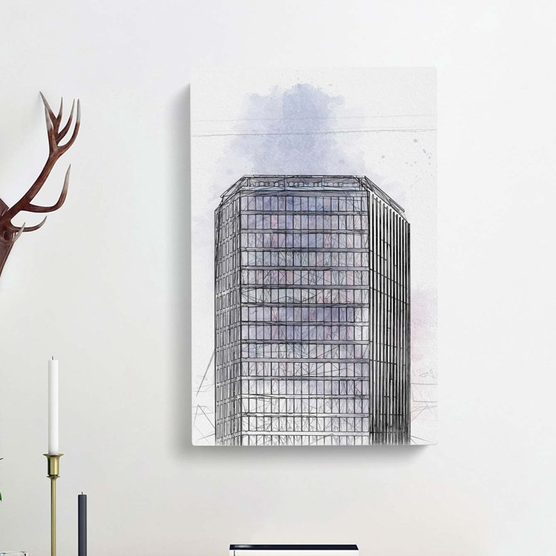 Sketching the Architecture Vol.7 - Wrapped Canvas Drawing - Wrapped Canvas, 91cm H x 60cm W x 3cm D