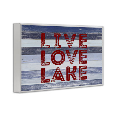  «Live Love Lake», art de la giclée rayée par SD Graphics Studio