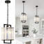 Luminaire suspendu en acrylique Black Water Ripple pour îlot de cuisine 1 lumière-120464197-113741994