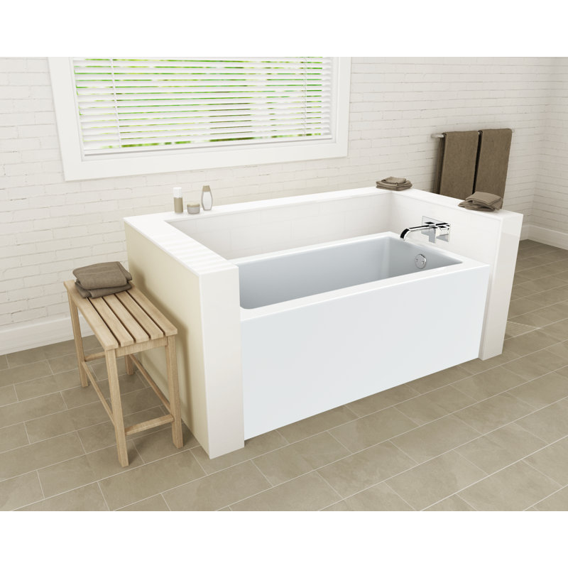 Baignoire de trempage autoportante en acrylique de 60 po x 31 po Brownsburg, Gauche