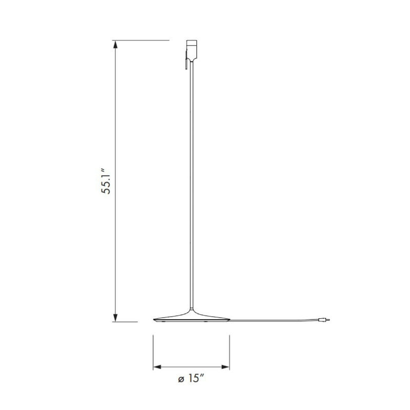 Eos 70.8'' Traditional Floor Lamp, Black, Gray