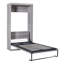 Armoire pliante simple à lit escamotable gris