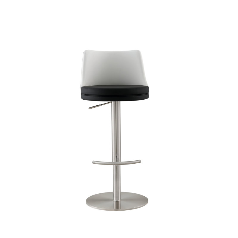 Tabouret Watseka, Noir / blanc