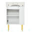 Meuble-lavabo sur pied simple 12,39 po avec plateau en bois manufacturé Rozzelle