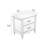 Brixton Solid Wood 2 Drawers Nightstand Walnut