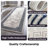 Kampen Abstract Modern Glam Blue Area Rug-92535197