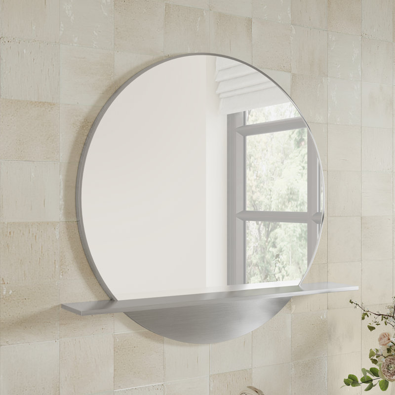 Miroir plateforme 24 po, Nickel brossé