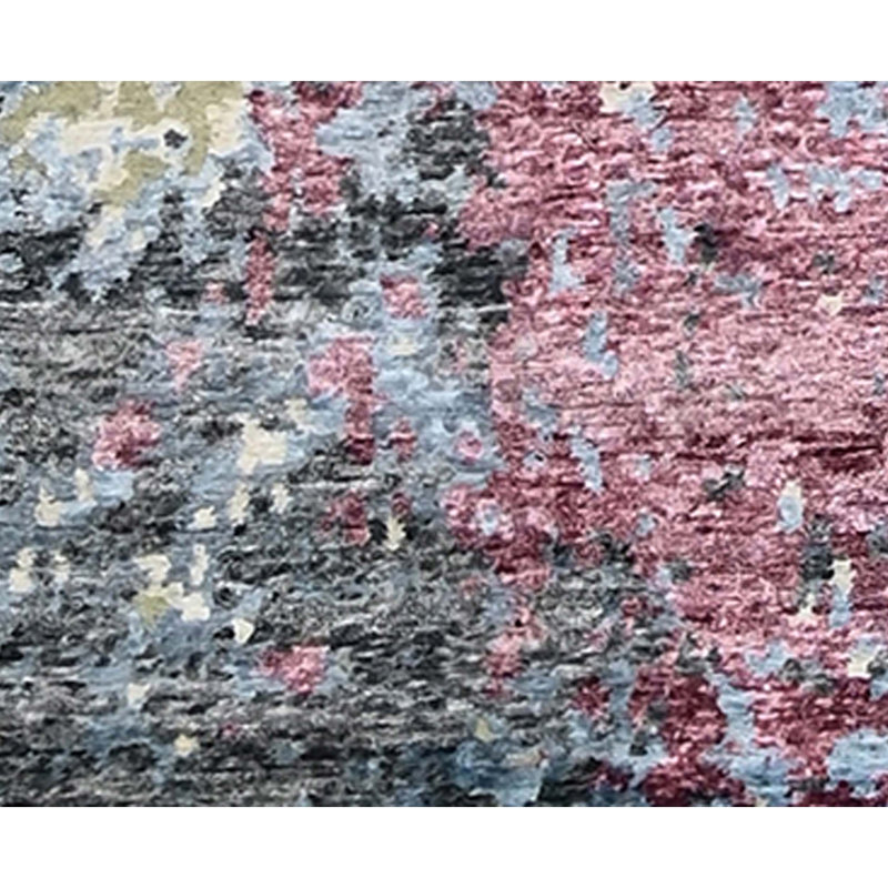 Hand Knotted Abstract Area Rug, Rectangle 10' x 14'