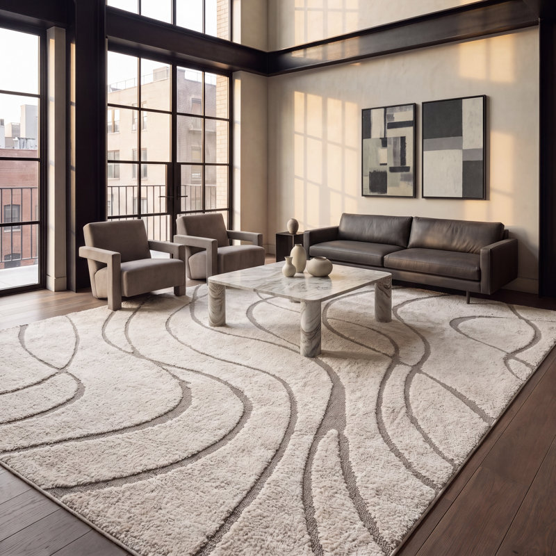 Tapis crème / beige Ashal, Cream/Beige, Rectangle 9 pi 6 po x 13 pi