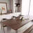Modern simple solid wood rectangular dining table