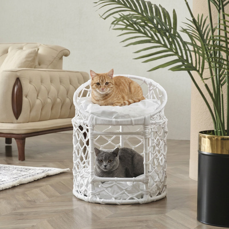 Monse Pet Bed, White