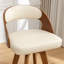 Swivel Upholstered Counter Stool with Solid Wood Frame-651169602-651169601