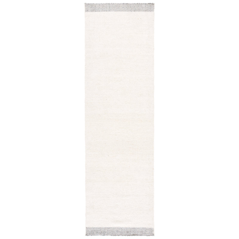 Vermont Hand Woven Wool;Cotton Solid Color Indoor Rug, Runner 2'3" x 8'