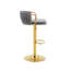Ensemble de 2 tabourets de bar pivotants rembourrés et réglables pour un îlot de cuisine ou un bar, Modern Luxury-1771434547