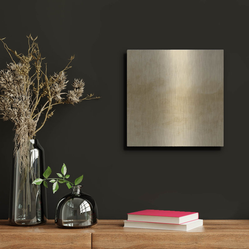  «Hazy Horizon Study 1» par June Erica Vess, art mural en métal, 12 po x 12 po, H 12 po x l 12 po